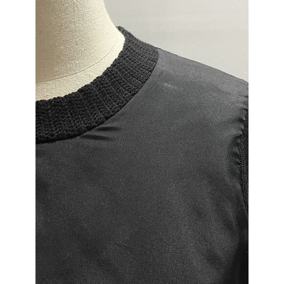 Vera Wang Authenticated Black Wool Silk Front Long Sleeve Sweater Sz Sm - Picture 10 of 10